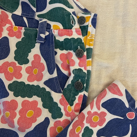 Lucy & Yak wide leg Floral Women's dungarees - Picture 2 of 5